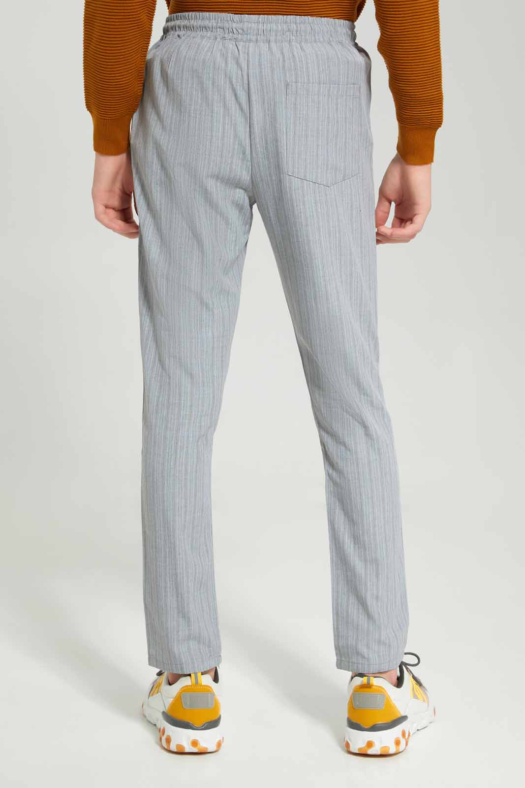 Redtag-Mid-Grey-Plain-Pull-On-Casual-Trouser-BSR-Trousers,-Category:Trousers,-Colour:Grey,-Deals:New-In,-Dept:Boys,-Filter:Senior-Boys-(8-to-14-Yrs),-New-In-BSR-APL,-Non-Sale,-Section:Boys-(0-to-14Yrs),-W22B-Senior-Boys-9 to 14 Years