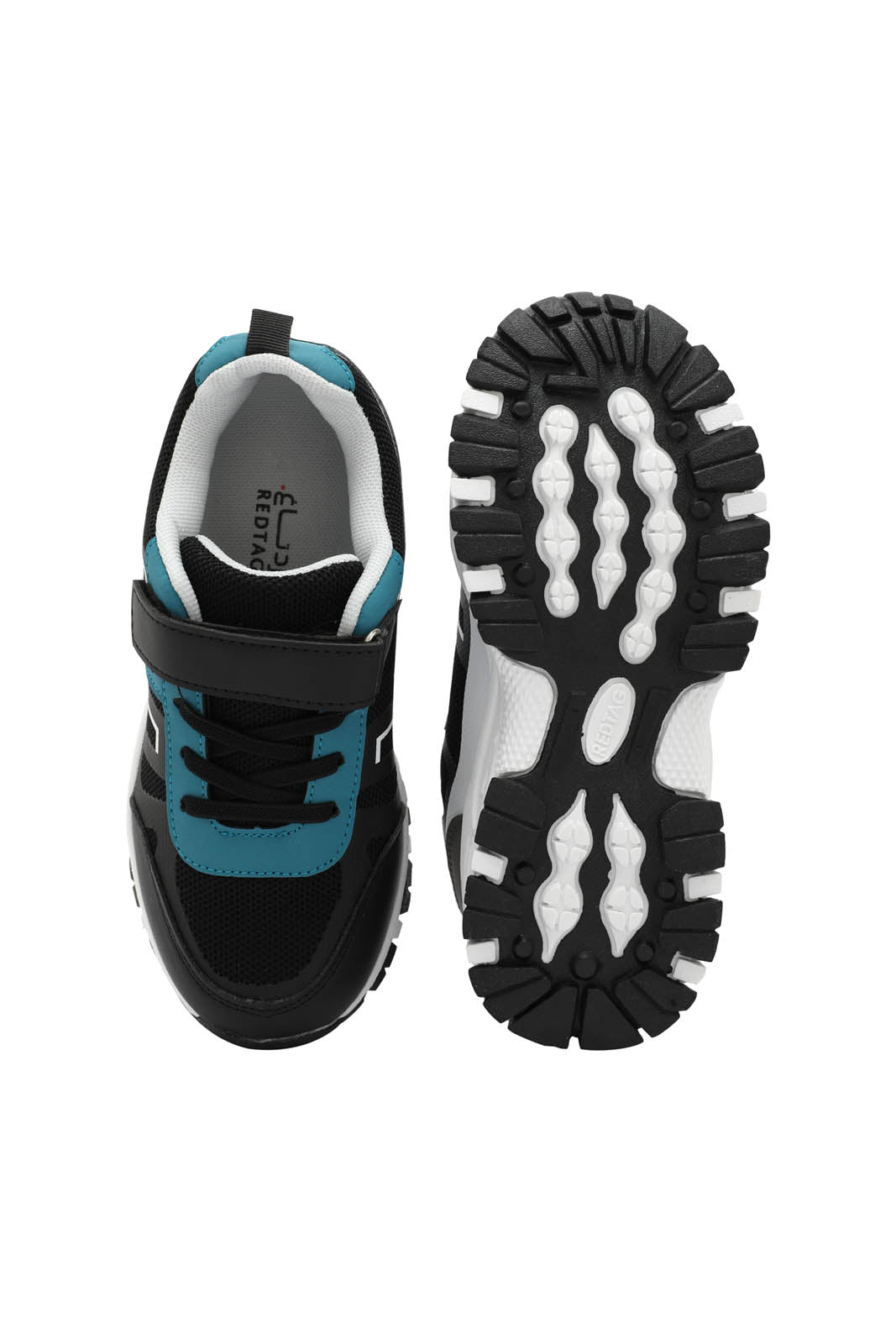Redtag-Black-Cut-Out-Upper-Trekker-BSR-Trainers,-Category:Trainers,-Colour:Black,-Deals:New-In,-Dept:Boys,-Filter:Boys-Footwear-(5-to-14-Yrs),-New-In-BSR-FOO,-Non-Sale,-Section:Boys-(0-to-14Yrs),-W22B-Senior-Boys-5 to 14 Years