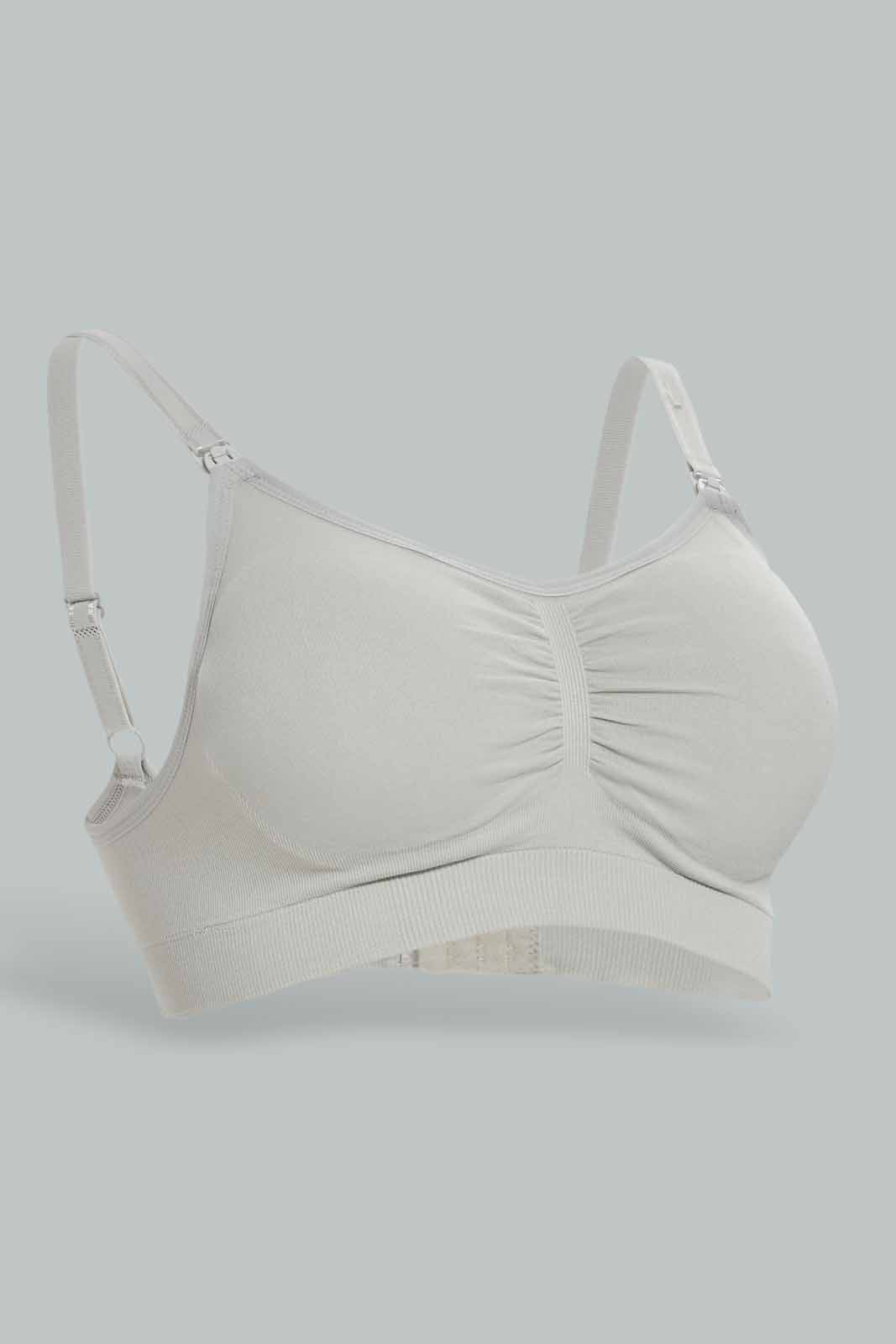 Redtag-Grey-Single-Pack-Solid-Nursing-Bra-Category:Bras,-Colour:Grey,-Deals:New-In,-Dept:Ladieswear,-Filter:Women's-Clothing,-New-In-Women-APL,-Non-Sale,-Section:Women,-W22B,-Women-Bras--