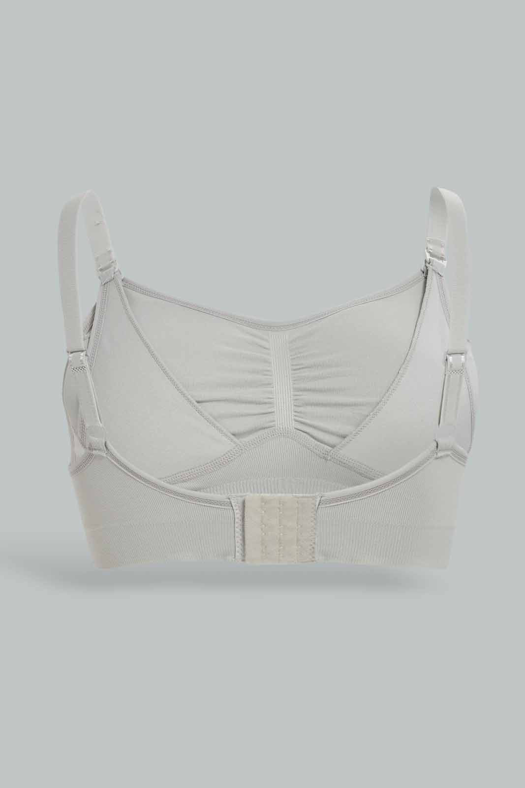 Redtag-Grey-Single-Pack-Solid-Nursing-Bra-Category:Bras,-Colour:Grey,-Deals:New-In,-Dept:Ladieswear,-Filter:Women's-Clothing,-New-In-Women-APL,-Non-Sale,-Section:Women,-W22B,-Women-Bras--