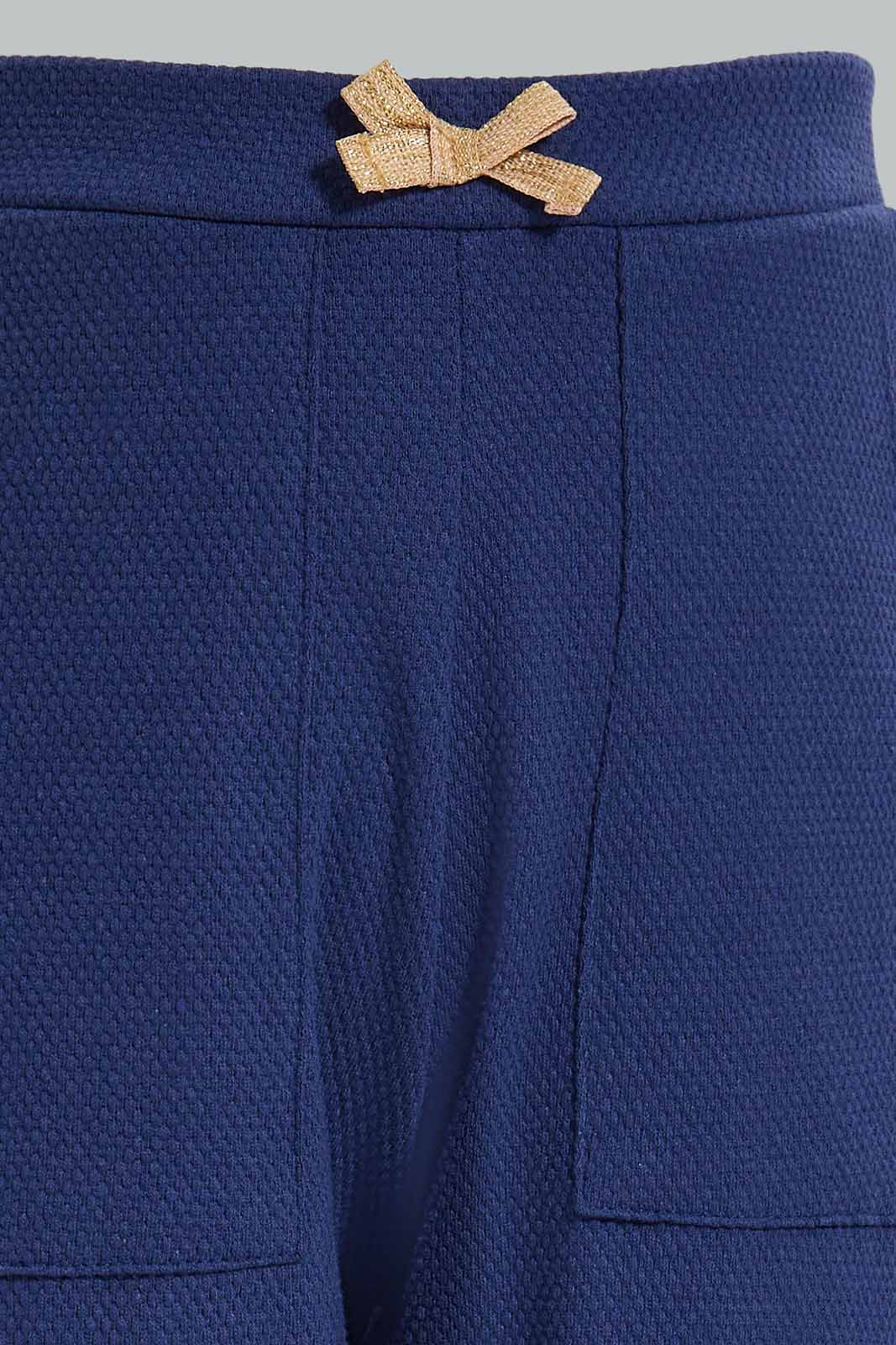 Redtag-Blue-Textured-Active-Pant-Category:Joggers,-Colour:Blue,-Deals:New-In,-Dept:Girls,-Filter:Girls-(2-to-8-Yrs),-GIR-Joggers,-New-In-GIR-APL,-Non-Sale,-Section:Girls-(0-to-14Yrs),-W22A-Girls-2 to 8 Years