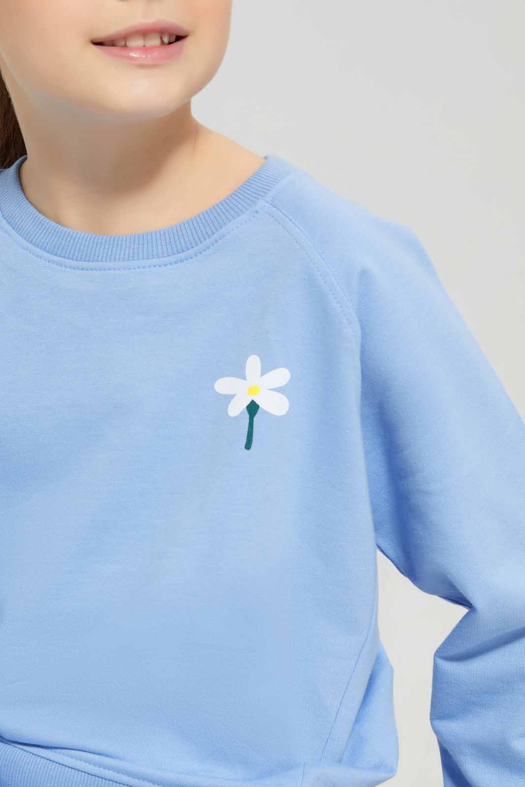 Redtag-Blue-Loungewear-Active-Top-Category:Sweatshirts,-Colour:Blue,-Deals:New-In,-Dept:Girls,-Filter:Girls-(2-to-8-Yrs),-GIR-Sweatshirts,-New-In-GIR-APL,-Non-Sale,-Section:Girls-(0-to-14Yrs),-W22B-Girls-2 to 8 Years