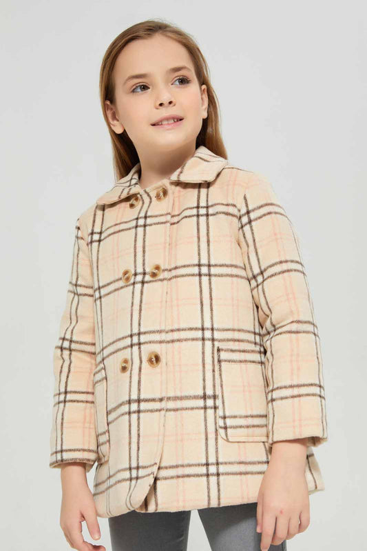 Redtag-Assorted-Long-Length-Melton-Coat-Category:Jackets,-Colour:Assorted,-Deals:New-In,-Dept:Girls,-EHW,-Filter:Girls-(2-to-8-Yrs),-GIR-Jackets,-New-In-GIR-APL,-Non-Sale,-Section:Girls-(0-to-14Yrs),-W22B-Girls-2 to 8 Years
