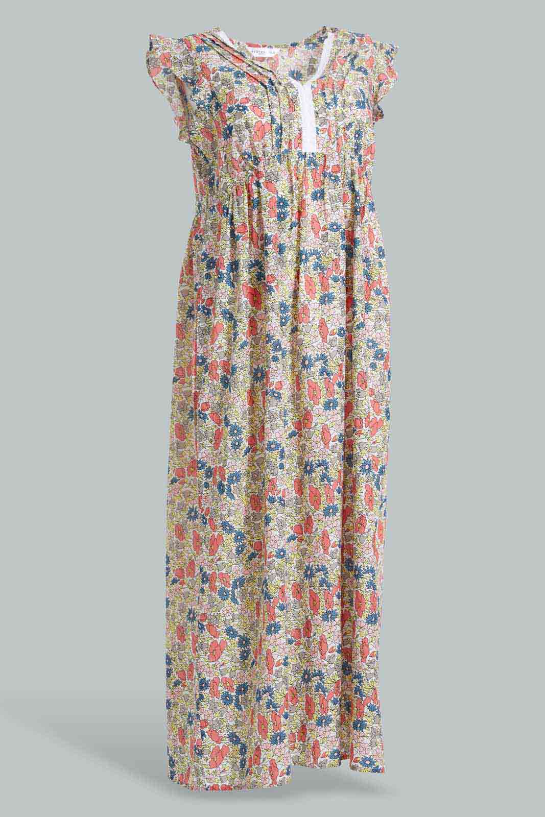 Redtag-Assorted-AOP-Nightgown-Sleeveless-Category:Nightgowns,-Colour:Assorted,-Deals:New-In,-Filter:Women's-Clothing,-New-In-Women-APL,-Non-Sale,-Section:Women,-W22A,-Women-Nightgowns--