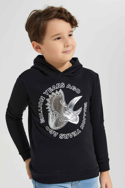 Redtag-Boys-Black-Foil-Embosed-Sweatshirt-BOY-Sweatshirts,-Category:Sweatshirts,-Colour:Black,-Deals:New-In,-Dept:Boys,-Filter:Boys-(2-to-8-Yrs),-New-In-BOY-APL,-Non-Sale,-Section:Boys-(0-to-14Yrs),-W22B-Boys-2 to 8 Years