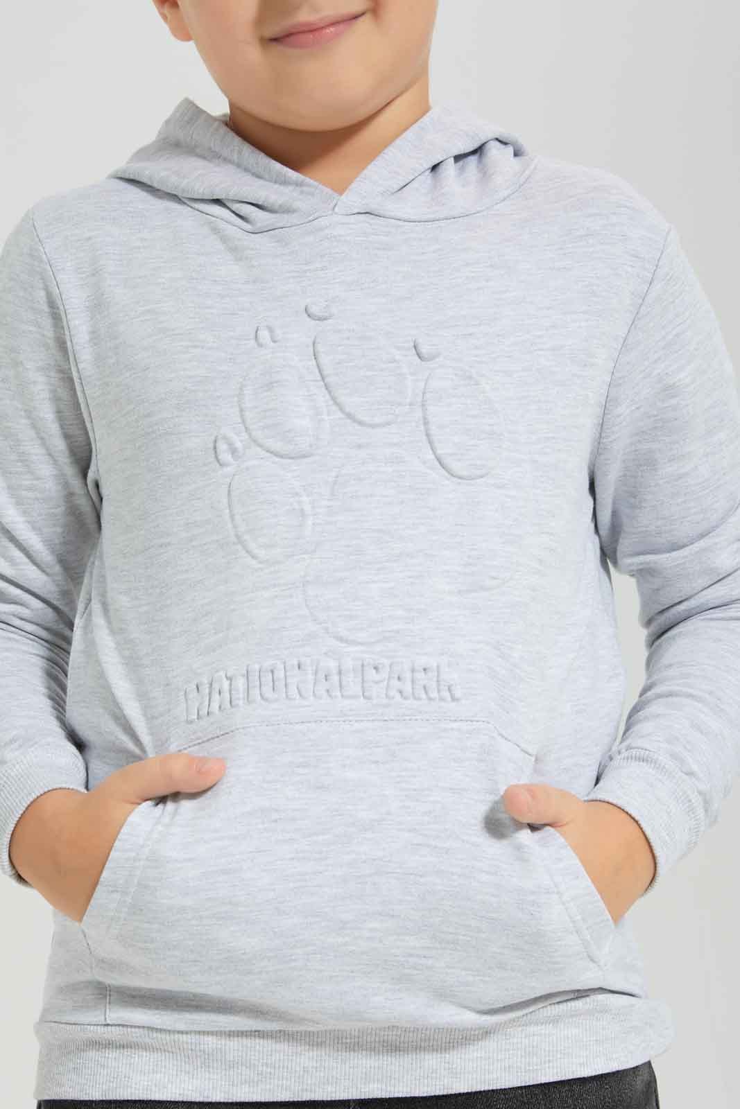 Redtag-Boys-White-Marl-Embosed-Hooded-Sweatshirt-BOY-Sweatshirts,-Category:Sweatshirts,-Colour:White,-Deals:New-In,-Dept:Boys,-Filter:Boys-(2-to-8-Yrs),-New-In-BOY-APL,-Non-Sale,-Section:Boys-(0-to-14Yrs),-W22B-Boys-2 to 8 Years
