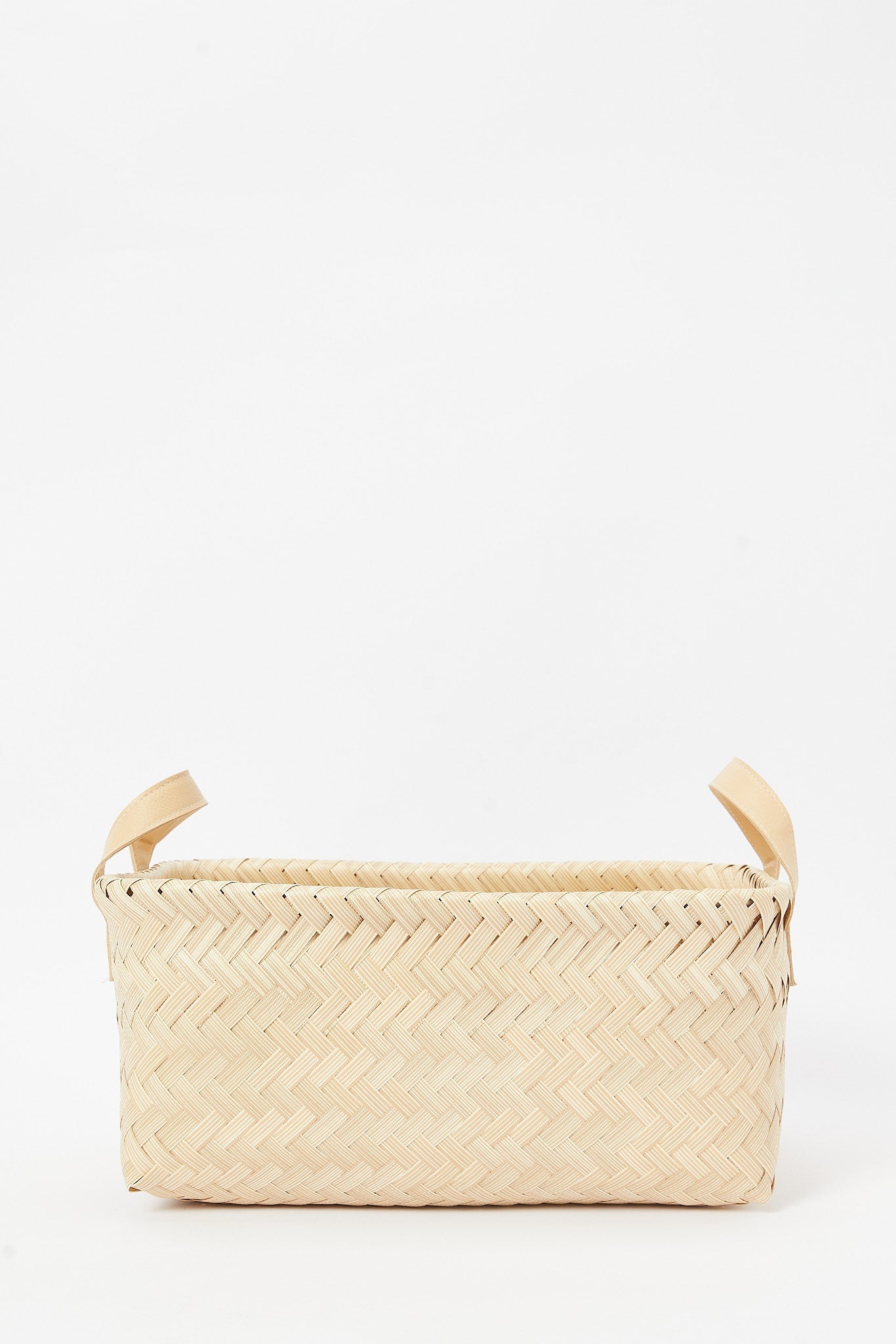 Redtag-Cream-Rectangle-Laundry-Basket-(Large)-Category:Laundry-Hampers,-Colour:Cream,-Deals:New-In,-Dept:Home,-Filter:Home-Bathroom,-HMW-BAC-Bath-Accessories,-New-In-HMW-BAC,-Non-Sale,-S23A,-Section:Homewares-Home-Bathroom-