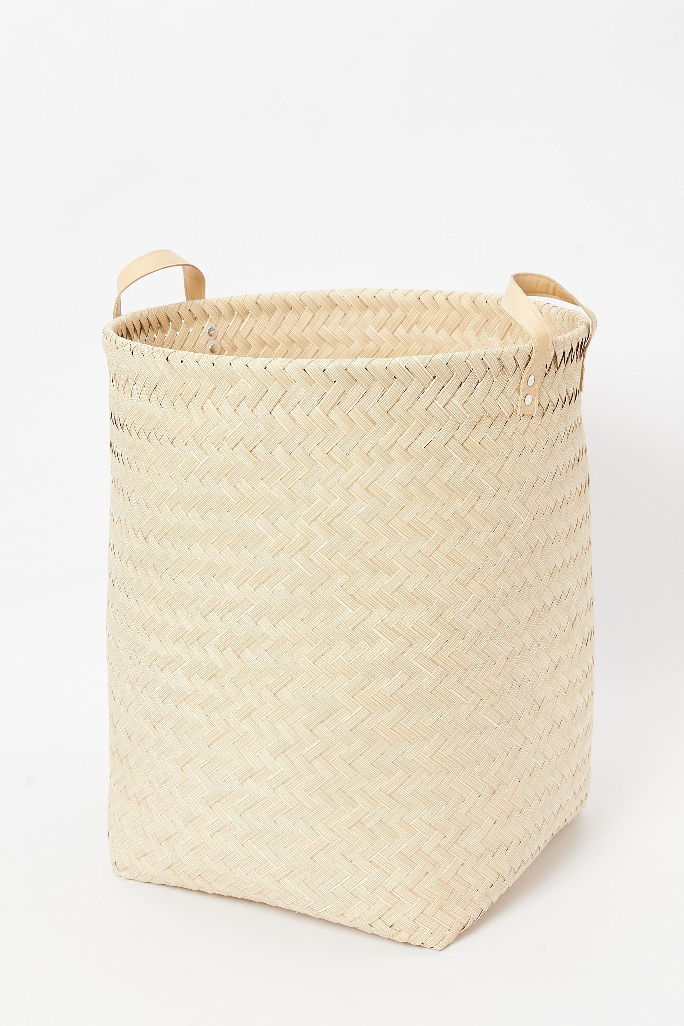 Redtag-Cream-Round-Laundry-Hamper-(Large)-Category:Laundry-Hampers,-Colour:Cream,-Deals:New-In,-Dept:Home,-Filter:Home-Bathroom,-HMW-BAC-Bath-Accessories,-New-In-HMW-BAC,-Non-Sale,-S23A,-Section:Homewares-Home-Bathroom-