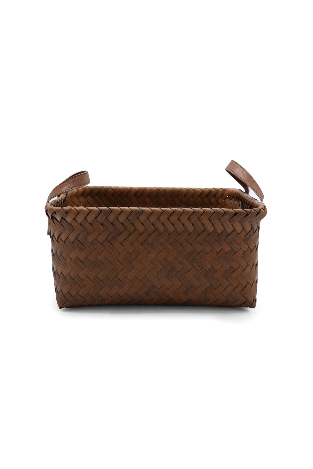 Redtag-Brown-Rectangle-Laundry-Basket-(Large)-Category:Laundry-Hampers,-Colour:Brown,-Deals:New-In,-Dept:Home,-Filter:Home-Bathroom,-HMW-BAC-Bath-Accessories,-New-In-HMW-BAC,-Non-Sale,-Section:Homewares,-W22B-Home-Bathroom-