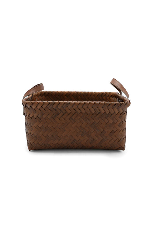 Redtag-Brown-Rectangle-Laundry-Basket-(Large)-Category:Laundry-Hampers,-Colour:Brown,-Deals:New-In,-Dept:Home,-Filter:Home-Bathroom,-HMW-BAC-Bath-Accessories,-New-In-HMW-BAC,-Non-Sale,-Section:Homewares,-W22B-Home-Bathroom-