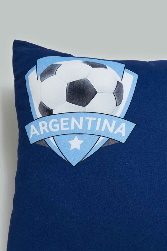 Redtag-Blue-Argentina-Fifa-Cushion-Category:Cushions,-Colour:Blue,-Deals:New-In,-Filter:Home-Bedroom,-HMW-BED-Cushions,-New-In-HMW-BED,-Non-Sale,-Section:Homewares,-W22B-Home-Bedroom-