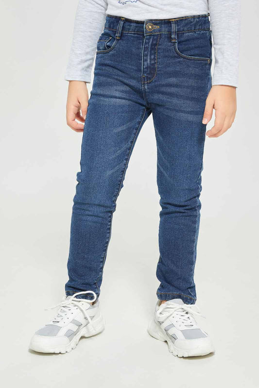Redtag-Boys-Mid--Wash-Linned-Jeans-BOY-Jeans,-Category:Jeans,-Colour:Blue,-Deals:New-In,-Dept:Boys,-EHW,-Filter:Boys-(2-to-8-Yrs),-New-In-BOY-APL,-Non-Sale,-Section:Boys-(0-to-14Yrs),-W22B-Boys-2 to 8 Years