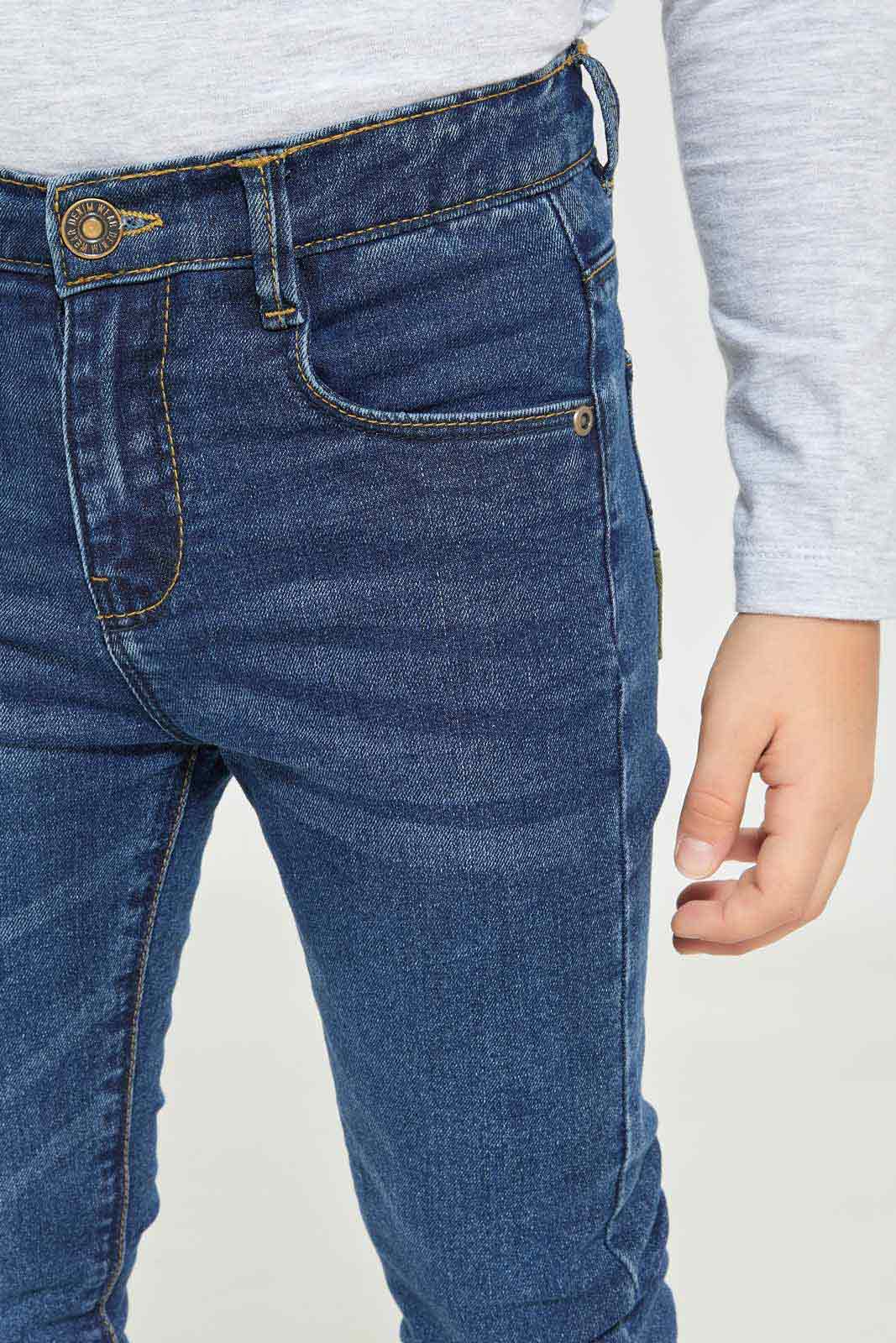 Redtag-Boys-Mid--Wash-Linned-Jeans-BOY-Jeans,-Category:Jeans,-Colour:Blue,-Deals:New-In,-Dept:Boys,-EHW,-Filter:Boys-(2-to-8-Yrs),-New-In-BOY-APL,-Non-Sale,-Section:Boys-(0-to-14Yrs),-W22B-Boys-2 to 8 Years