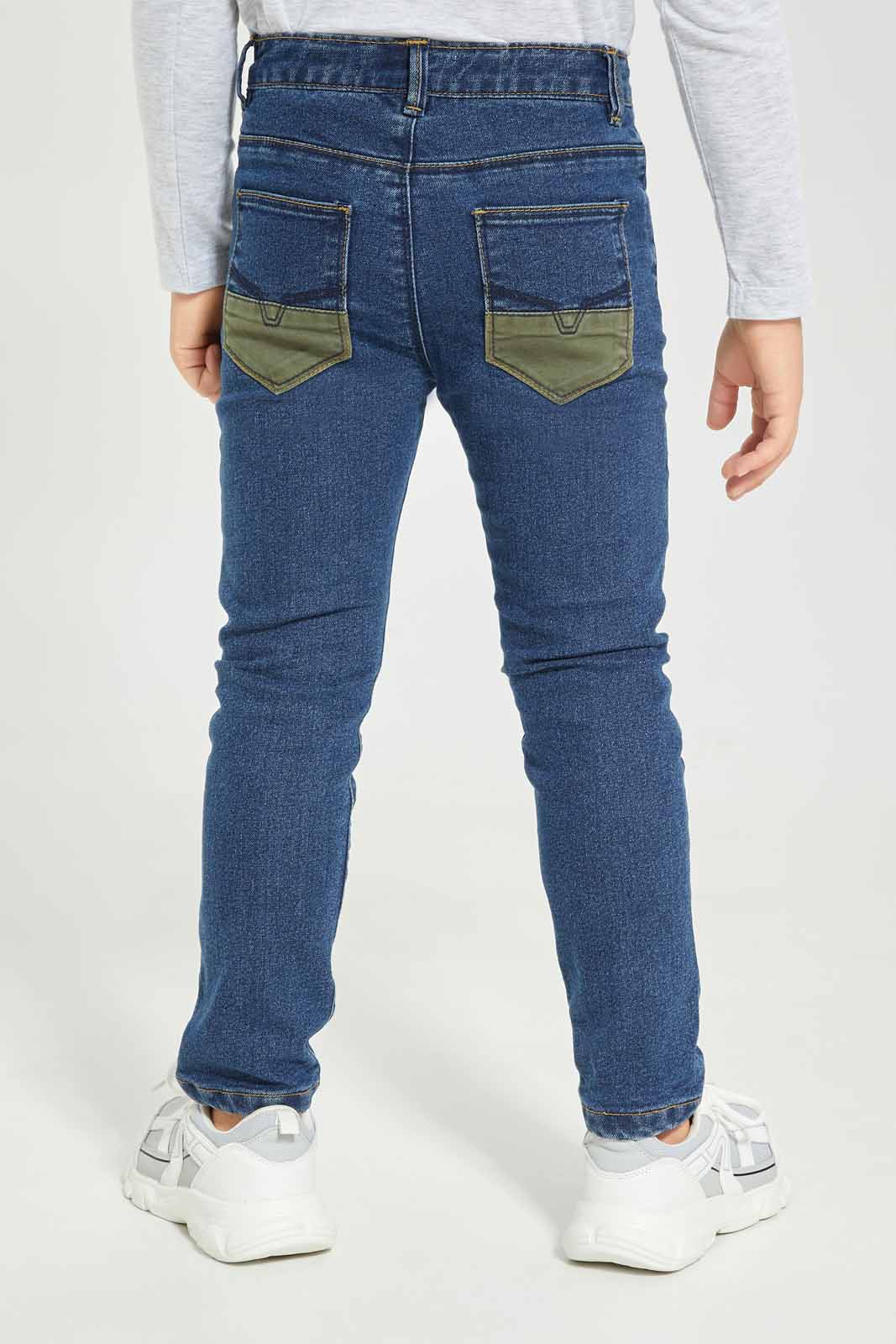 Redtag-Boys-Mid--Wash-Linned-Jeans-BOY-Jeans,-Category:Jeans,-Colour:Blue,-Deals:New-In,-Dept:Boys,-EHW,-Filter:Boys-(2-to-8-Yrs),-New-In-BOY-APL,-Non-Sale,-Section:Boys-(0-to-14Yrs),-W22B-Boys-2 to 8 Years