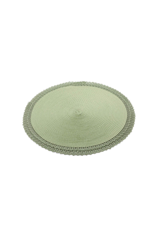 Redtag-Mint-Round-Placemat-Category:Placemats-&-Coasters,-Colour:Mint,-Deals:New-In,-Dept:Home,-Filter:Home-Dining,-HMW-DIN-Kitchen-Accessories,-New-In-HMW-DIN,-Non-Sale,-Section:Homewares,-W22B-Home-Dining-