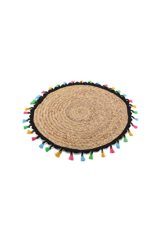 Redtag-Brown-Round-Placemat-Category:Placemats-&-Coasters,-Colour:Brown,-Deals:New-In,-Dept:Home,-Filter:Home-Dining,-HMW-DIN-Kitchen-Accessories,-New-In-HMW-DIN,-Non-Sale,-Section:Homewares,-W22B-Home-Dining-