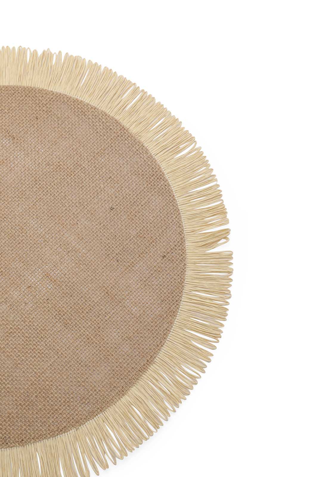 Redtag-Brown-Round-Placemat-Category:Placemats-&-Coasters,-Colour:Brown,-Deals:New-In,-Dept:Home,-Filter:Home-Dining,-HMW-DIN-Kitchen-Accessories,-New-In-HMW-DIN,-Non-Sale,-Section:Homewares,-W22B-Home-Dining-