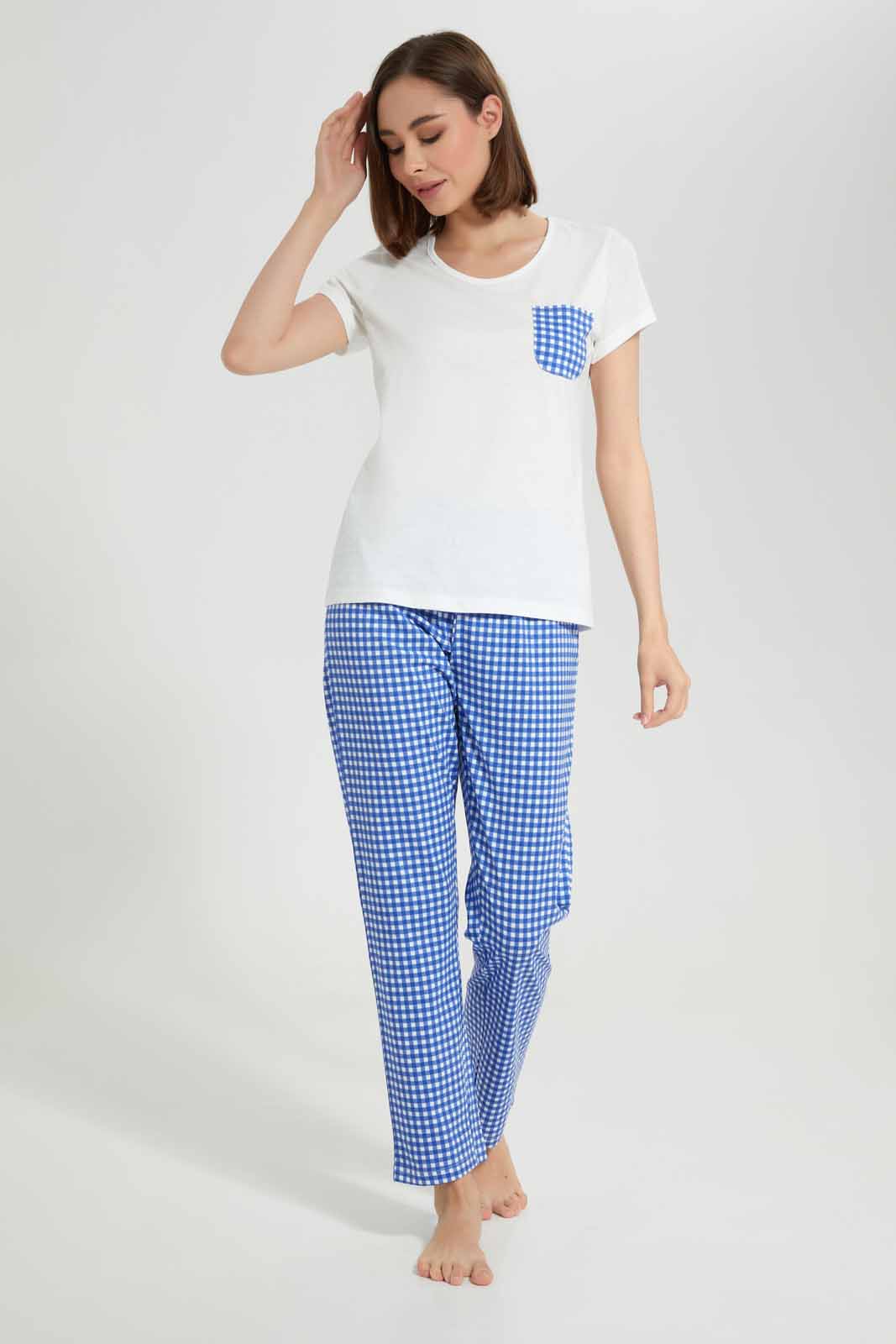 Redtag-Women-Off-White-Ladies-Aop-Pj-With-Vest-Category:Pyjama-Sets,-Colour:White,-Deals:New-In,-Filter:Women's-Clothing,-New-In-Women-APL,-Non-Sale,-Section:Women,-TBL,-W22A,-Women-Pyjama-Sets--