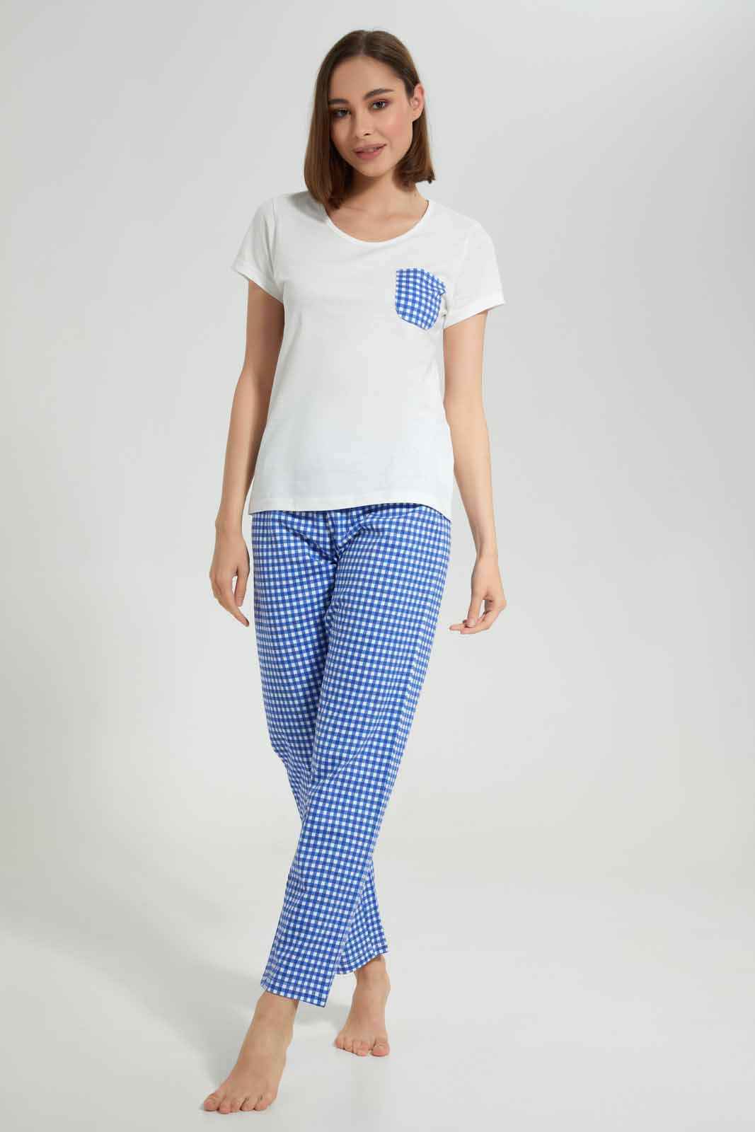 Redtag-Women-Off-White-Ladies-Aop-Pj-With-Vest-Category:Pyjama-Sets,-Colour:White,-Deals:New-In,-Filter:Women's-Clothing,-New-In-Women-APL,-Non-Sale,-Section:Women,-TBL,-W22A,-Women-Pyjama-Sets--