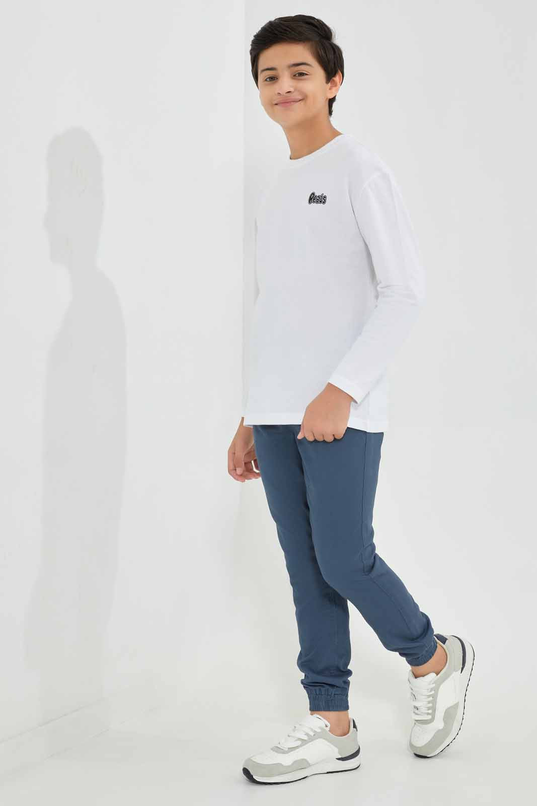 Redtag-Boys-White-Pique-Oversize-Sweatshirt-BSR-Sweatshirts,-Category:Sweatshirts,-Colour:White,-Deals:New-In,-Filter:Senior-Boys-(8-to-14-Yrs),-New-In-BSR-APL,-Non-Sale,-Section:Boys-(0-to-14Yrs),-TBL,-W22B-Senior-Boys-9 to 14 Years