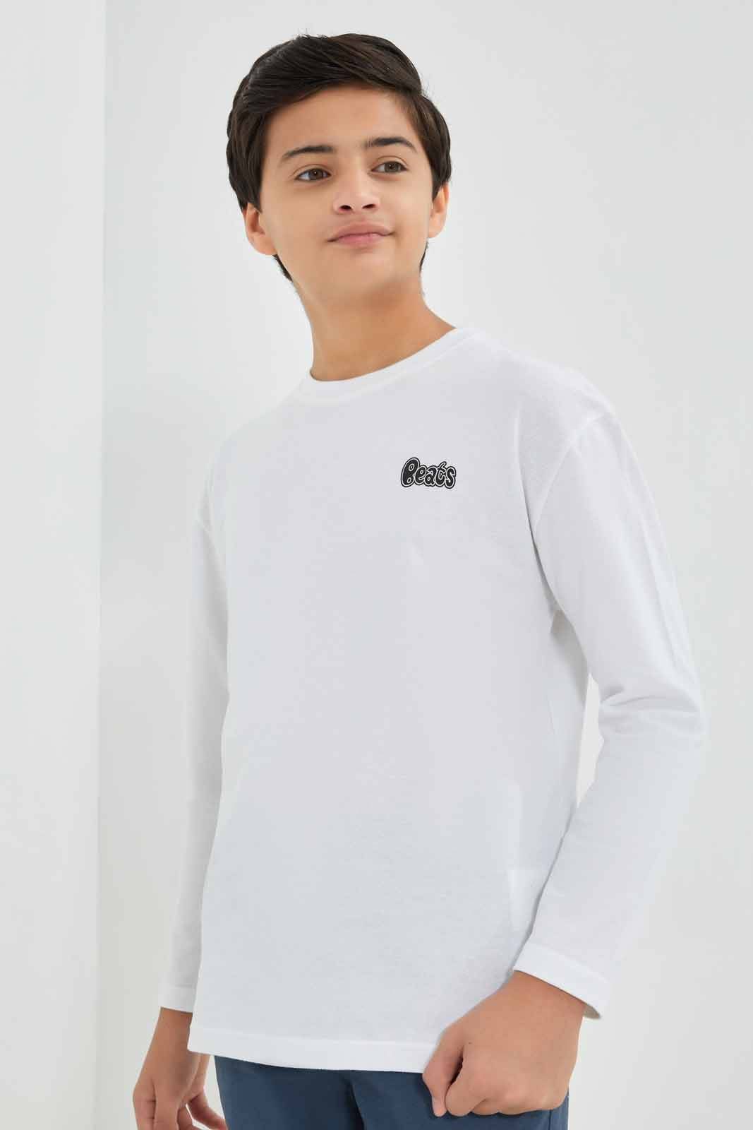 Redtag-Boys-White-Pique-Oversize-Sweatshirt-BSR-Sweatshirts,-Category:Sweatshirts,-Colour:White,-Deals:New-In,-Filter:Senior-Boys-(8-to-14-Yrs),-New-In-BSR-APL,-Non-Sale,-Section:Boys-(0-to-14Yrs),-TBL,-W22B-Senior-Boys-9 to 14 Years