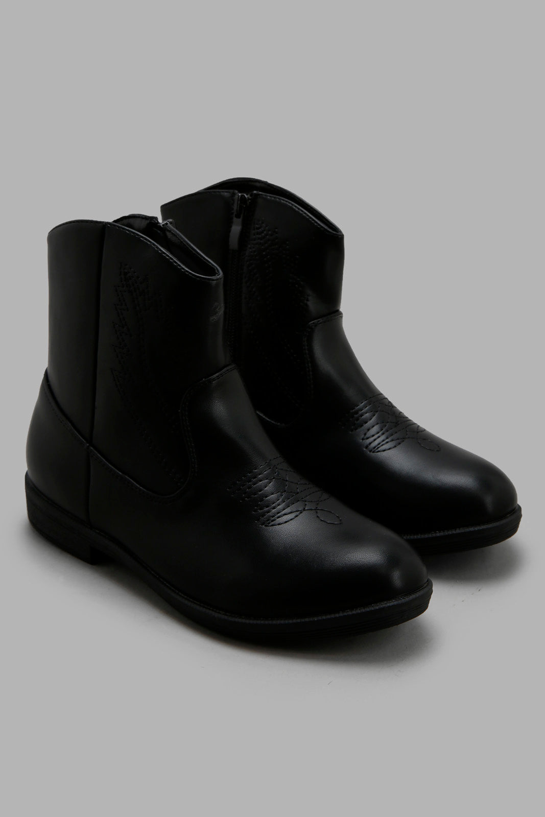Redtag-Black-Chelsea-Boots-Category:Boots,-Colour:Black,-Deals:New-In,-Filter:Girls-Footwear-(5-to-14-Yrs),-GSR-Boots,-New-In-GSR-FOO,-Non-Sale,-Section:Boys-(0-to-14Yrs),-W22B--