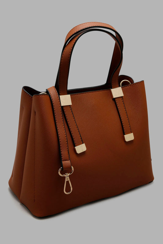 Redtag-Tan-Embllished-Day-Bag-Category:Bags,-Colour:Tan,-Filter:Women's-Accessories,-New-In,-New-In-Women-ACC,-Non-Sale,-Section:Women,-W22B,-Women-Bags-Women-