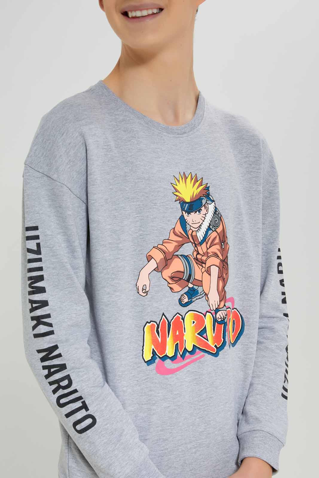 Boys Grey Naruto Sweatshirt