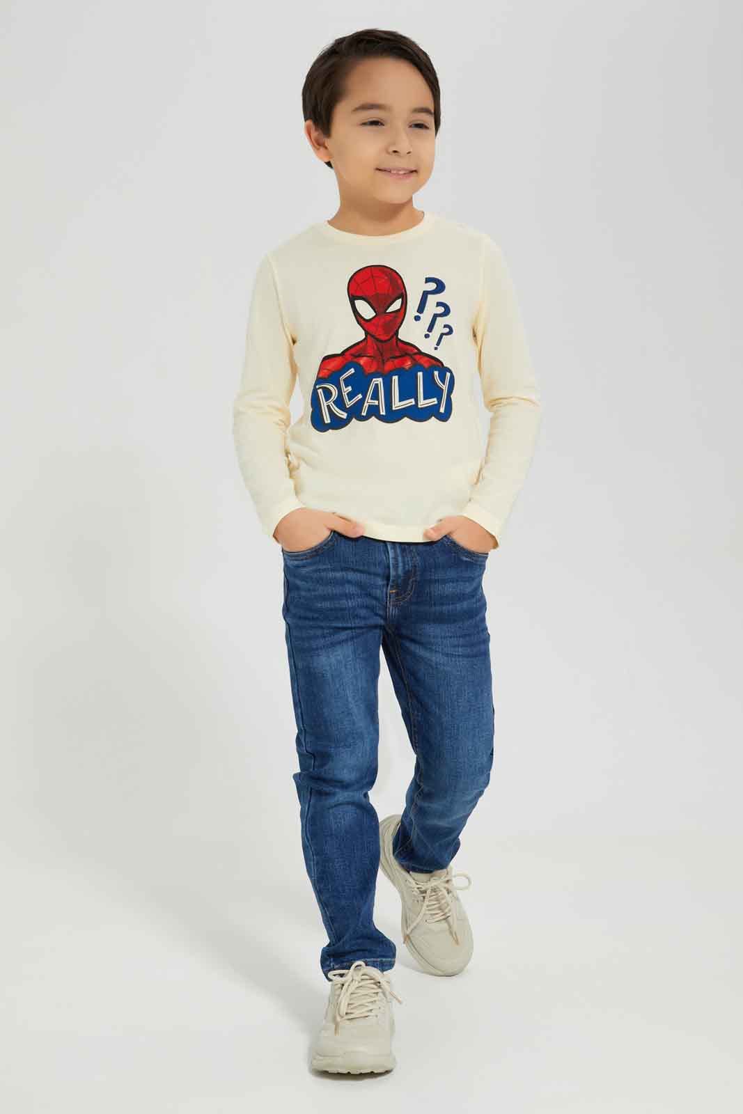 Redtag-Boys-Dark-Wash-Straight-Fit-5Pkt-Jeans-BOY-Jeans,-Category:Jeans,-Colour:Dark-Wash,-Deals:New-In,-Dept:Boys,-Filter:Boys-(2-to-8-Yrs),-New-In-BOY-APL,-Non-Sale,-Section:Boys-(0-to-14Yrs),-W22B-Boys-2 to 8 Years