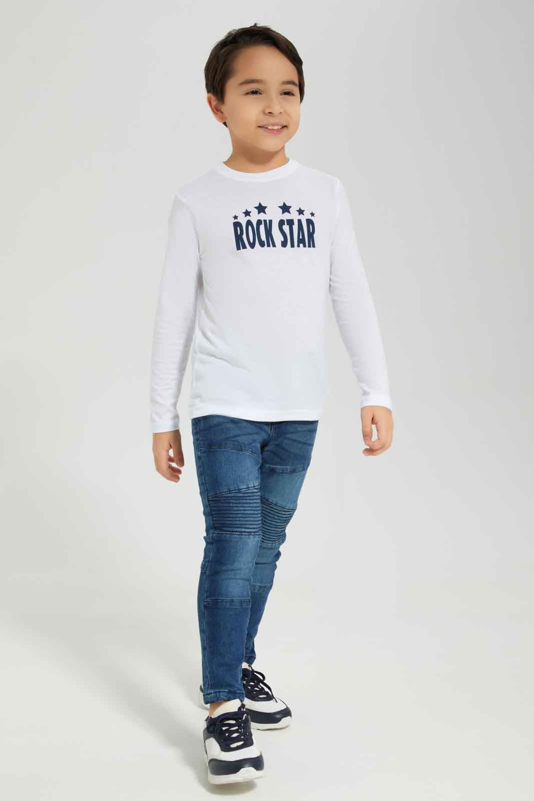 Redtag-Boys-Midwash-Biker-Panelled-Jeans-BOY-Jeans,-Category:Jeans,-Colour:Blue,-Deals:New-In,-Dept:Boys,-Filter:Boys-(2-to-8-Yrs),-New-In-BOY-APL,-Non-Sale,-Section:Boys-(0-to-14Yrs),-W22B-Boys-2 to 8 Years