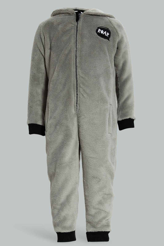 Redtag-Boys-Grey-Roar-Tigrr-Onesie-Fluffy-Zipper-Pj-Set-With-Hood-Category:Pyjama-Sets,-Colour:Grey,-Deals:New-In,-Dept:Boys,-Filter:Infant-Boys-(3-to-24-Mths),-INB-Pyjama-Sets,-New-In-INB-APL,-Non-Sale,-Section:Boys-(0-to-14Yrs),-W22B-Infant-Boys-