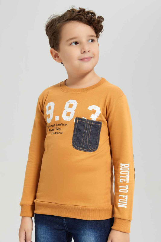 Redtag-Boys-Yellow-Denim-Pocket-Oversized-Sweatshirt-BOY-Sweatshirts,-Category:Sweatshirts,-Colour:Yellow,-Deals:New-In,-Dept:Boys,-Filter:Boys-(2-to-8-Yrs),-New-In-BOY-APL,-Non-Sale,-Section:Boys-(0-to-14Yrs),-W22B-Boys-2 to 8 Years
