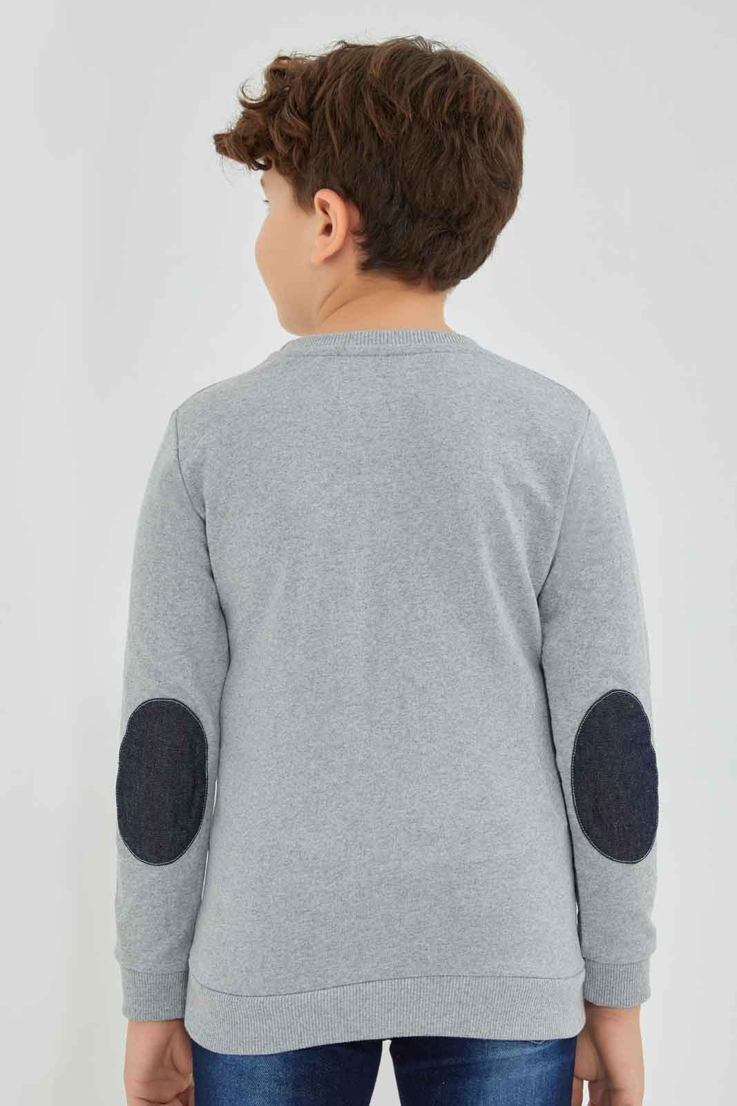 Redtag-Boys-Grey-Marl-Denim-Pocket-Oversized-Sweatshirt-BOY-Sweatshirts,-Category:Sweatshirts,-Colour:Grey,-Deals:New-In,-Dept:Boys,-Filter:Boys-(2-to-8-Yrs),-New-In-BOY-APL,-Non-Sale,-Section:Boys-(0-to-14Yrs),-W22B-Boys-2 to 8 Years