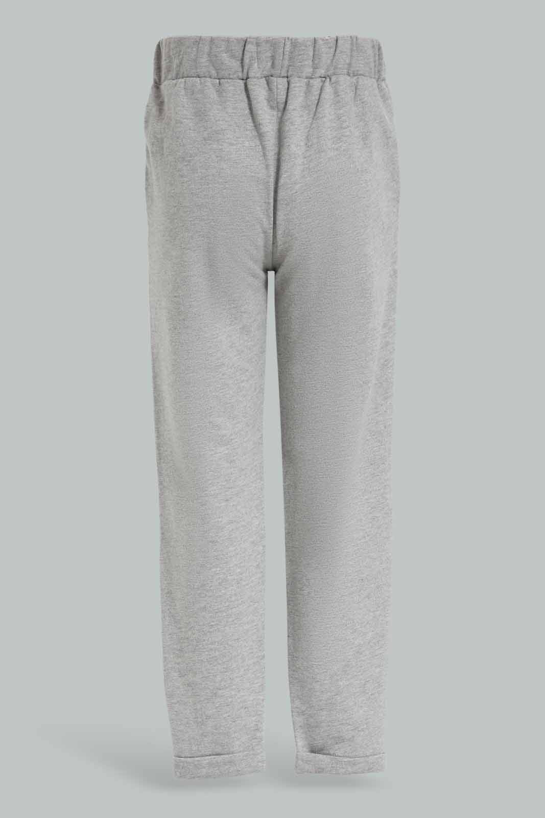 Redtag-Girls-Mid-Grey-Active-Pant-Category:Joggers,-Colour:Grey,-Deals:New-In,-Dept:Girls,-Filter:Girls-(2-to-8-Yrs),-GIR-Joggers,-New-In-GIR-APL,-Non-Sale,-Section:Girls-(0-to-14Yrs),-W22A-Girls-2 to 8 Years