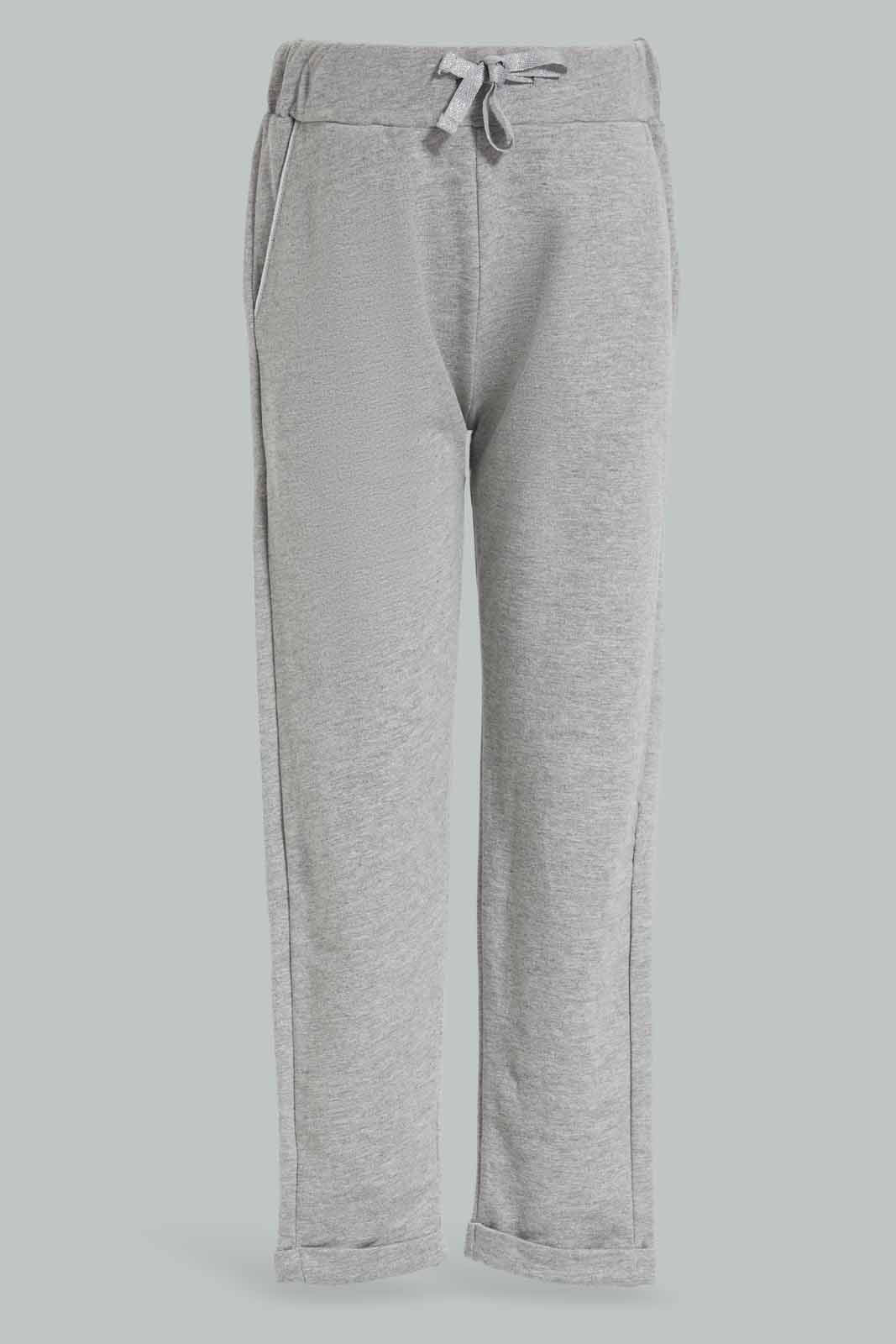 Redtag-Girls-Mid-Grey-Active-Pant-Category:Joggers,-Colour:Grey,-Deals:New-In,-Dept:Girls,-Filter:Girls-(2-to-8-Yrs),-GIR-Joggers,-New-In-GIR-APL,-Non-Sale,-Section:Girls-(0-to-14Yrs),-W22A-Girls-2 to 8 Years