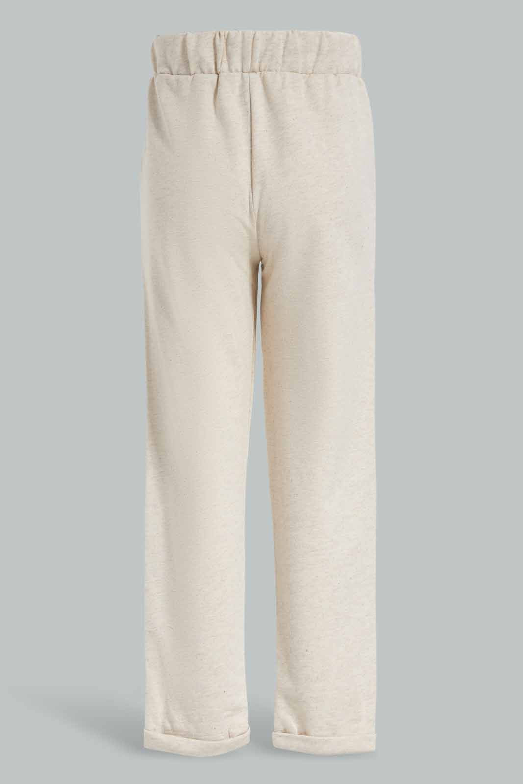 Redtag-Girls-Beige-Active-Pant-Category:Joggers,-Colour:Beige,-Deals:New-In,-Dept:Girls,-Filter:Girls-(2-to-8-Yrs),-GIR-Joggers,-New-In-GIR-APL,-Non-Sale,-Section:Girls-(0-to-14Yrs),-W22A-Girls-2 to 8 Years