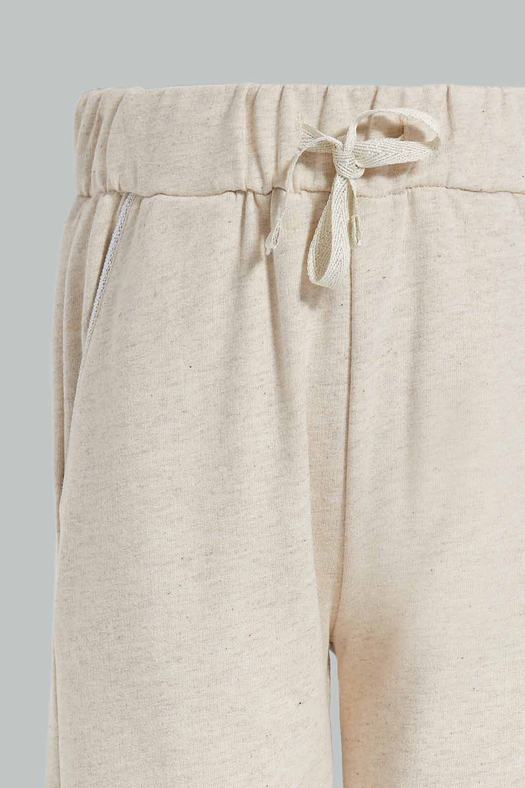 Redtag-Girls-Beige-Active-Pant-Category:Joggers,-Colour:Beige,-Deals:New-In,-Dept:Girls,-Filter:Girls-(2-to-8-Yrs),-GIR-Joggers,-New-In-GIR-APL,-Non-Sale,-Section:Girls-(0-to-14Yrs),-W22A-Girls-2 to 8 Years