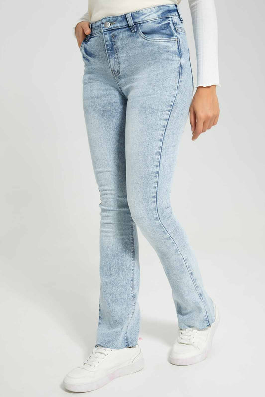 Redtag-Women-Light-Wash-Flared-Leg-Denims-Category:Jeans,-Colour:Light-Wash,-Deals:New-In,-Filter:Women's-Clothing,-LMC,-New-In-Women-APL,-Non-Sale,-Section:Women,-W22A,-Women-Jeans--