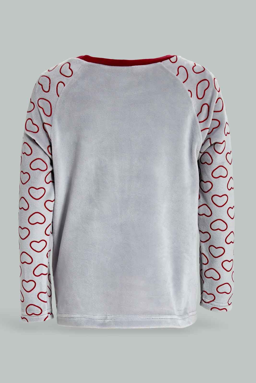 Redtag-Girls-Grey-Aop-Velour-Top-&-Bottom-Set-Category:Pyjama-Sets,-Colour:Grey,-Deals:New-In,-Filter:Infant-Girls-(3-to-24-Mths),-ING-Pyjama-Sets,-New-In-ING-APL,-Non-Sale,-Section:Girls-(0-to-14Yrs),-W22B-Infant-Girls-