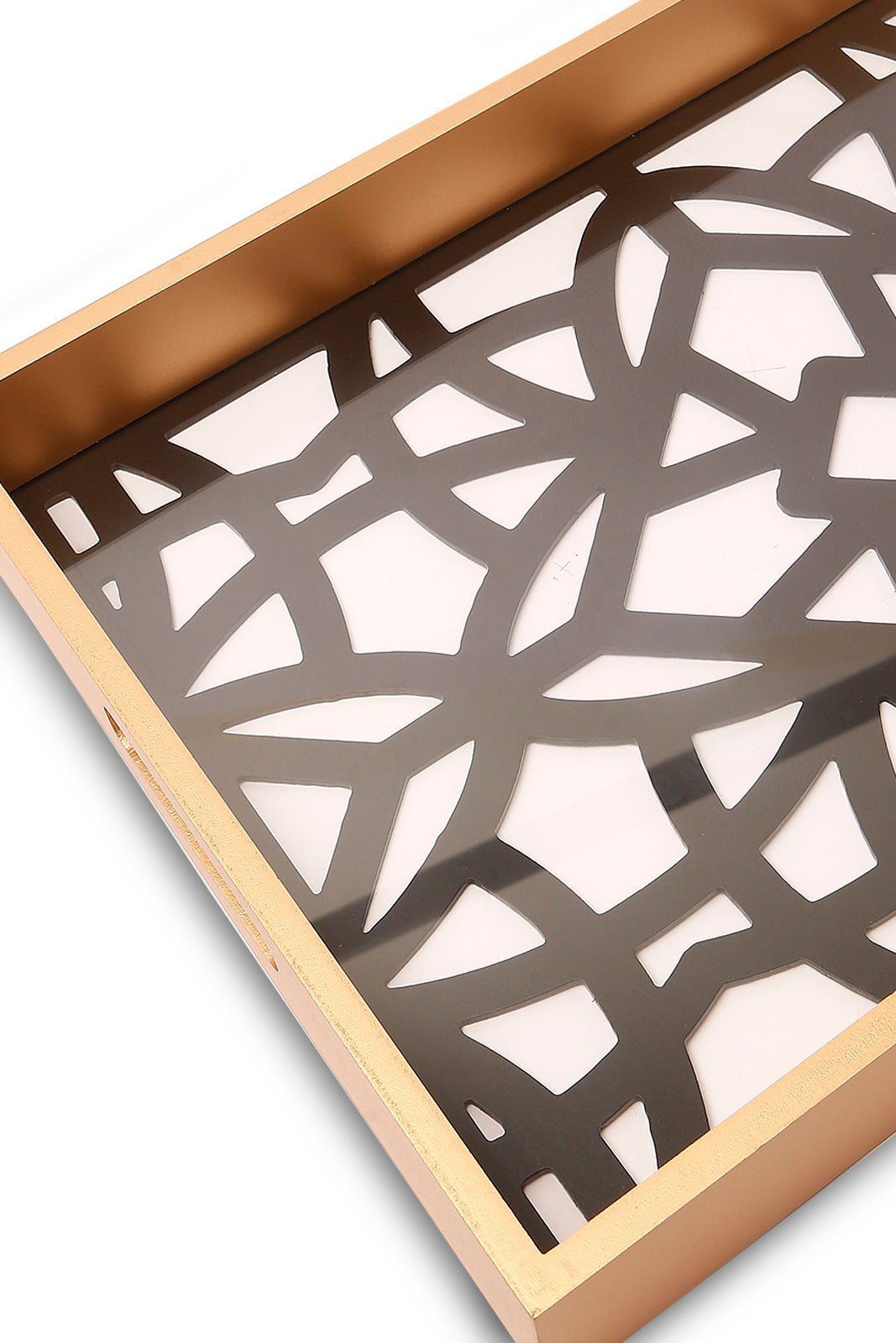 Redtag-White-Rectangle-Laser-Cut-Tray-(Large)-Category:Trays,-Colour:White,-Deals:New-In,-Dept:Home,-Filter:Home-Dining,-HMW-DIN-Serveware,-New-In-HMW-DIN,-Non-Sale,-S23A,-Section:Homewares-Home-Dining-