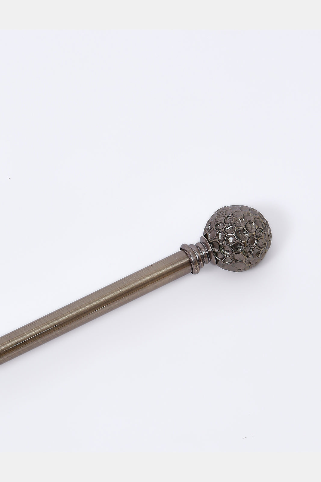 Redtag-Bronze-Satin-Finish-Extendable-Single-Curtain-Rod-With-Round-Finial-Category:Curtain-Rods,-Colour:Bronze,-Deals:New-In,-Dept:Home,-Filter:Home-Bedroom,-HMW-BED-Bedroom-Accessories,-New-In-HMW-BED,-Non-Sale,-S23A,-Section:Homewares-Home-Bedroom-