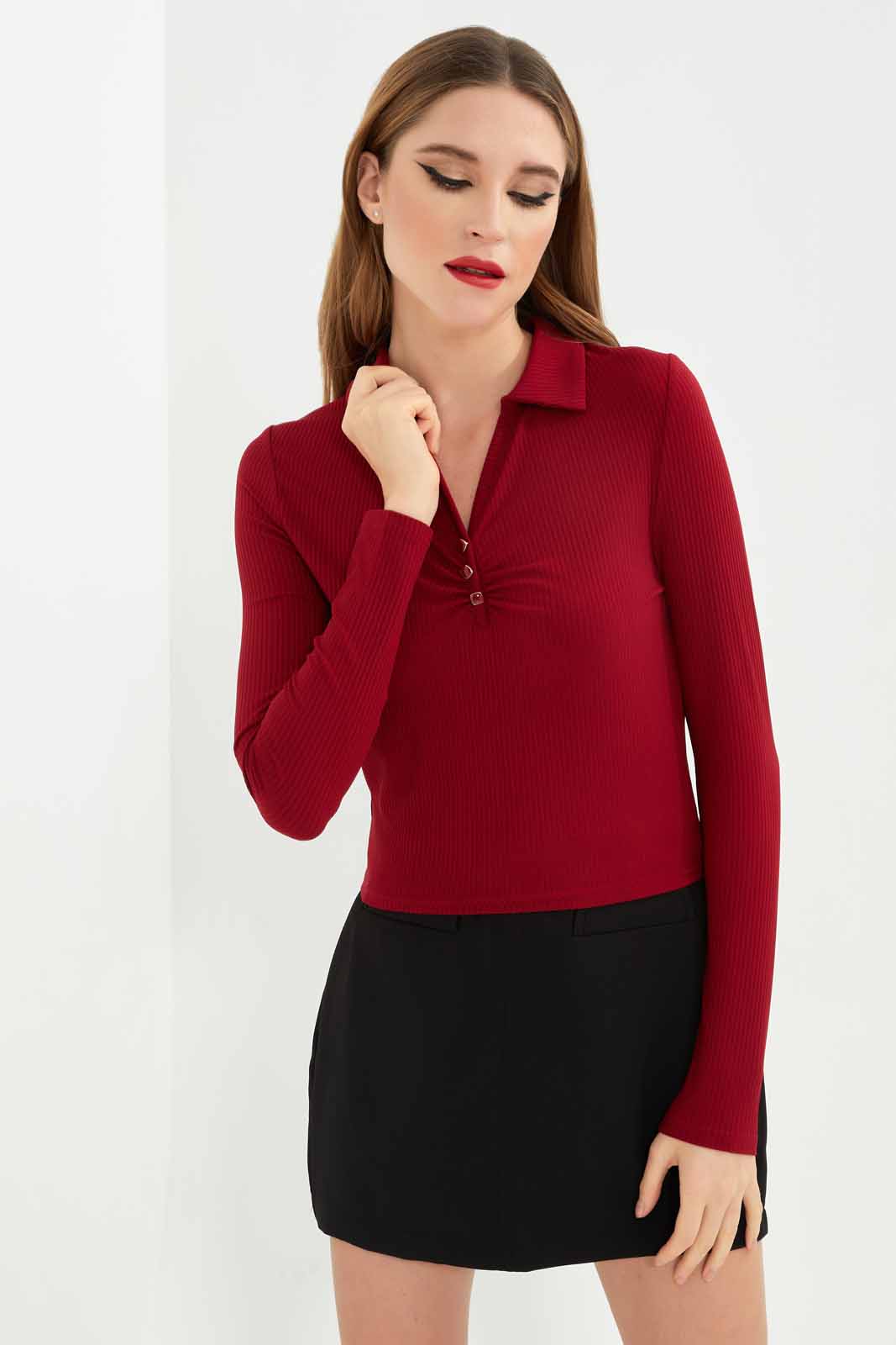 Redtag-Women-Assorted-Collared-Neck-Longsleeve-Top-Category:Tops,-Colour:Assorted,-Deals:New-In,-Dept:Ladieswear,-Filter:Women's-Clothing,-LEC,-LEC-Tops,-New-In-LEC-APL,-Non-Sale,-S23A,-Section:Women-Women's-