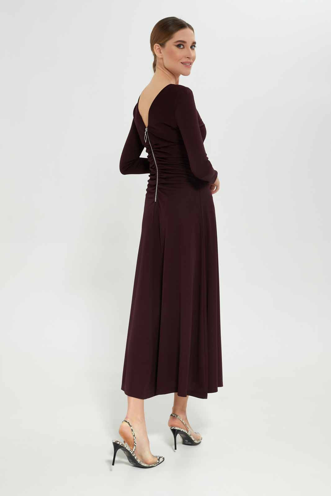 Redtag-Women-Assorted-Longsleeve-With-Back-Zip-Deatail-Dress-Category:Dresses,-Colour:Assorted,-Deals:New-In,-Dept:Ladieswear,-Filter:Women's-Clothing,-LEC,-LEC-Dresses,-New-In-LEC-APL,-Non-Sale,-S23A,-Section:Women-Women's-
