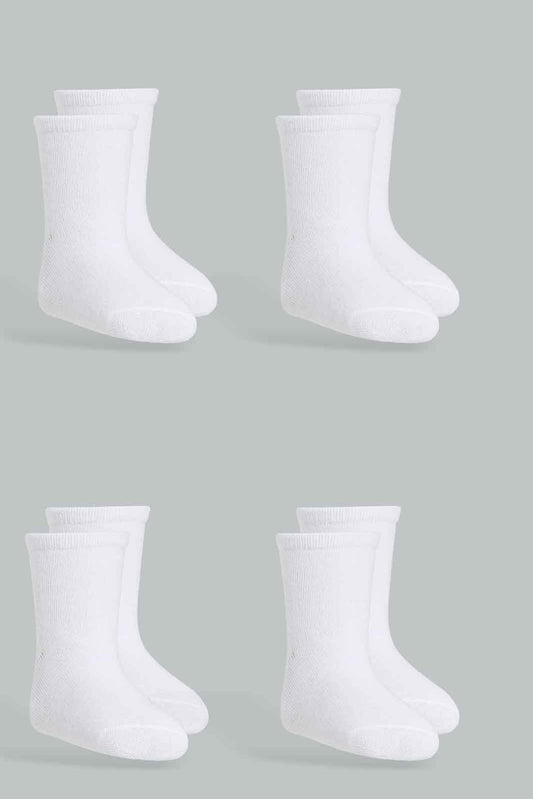 Redtag-Girls-White-4Pk-Solid-Full-Length-Socks-365,-Category:Socks,-Colour:White,-Deals:New-In,-Filter:Infant-Girls-(3-to-24-Mths),-ING-Socks,-New-In-ING-APL,-Non-Sale,-Section:Girls-(0-to-14Yrs)-Infant-Girls-3 to 24 Months