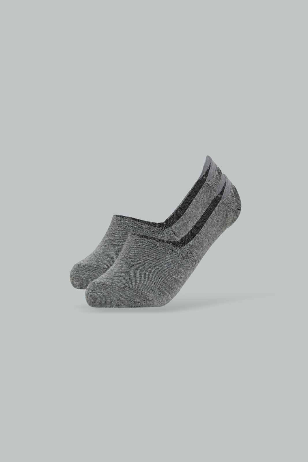 Redtag-Boys-Blue-Mel/Grey-Mel-2-Pcs-Pack-Invisible-Socks-365,-BSR-Socks,-Category:Socks,-Colour:Assorted,-Deals:New-In,-Dept:Boys,-Filter:Senior-Boys-(8-to-14-Yrs),-New-In-BSR-APL,-Non-Sale,-Section:Boys-(0-to-14Yrs)-Senior-Boys-9 to 14 Years