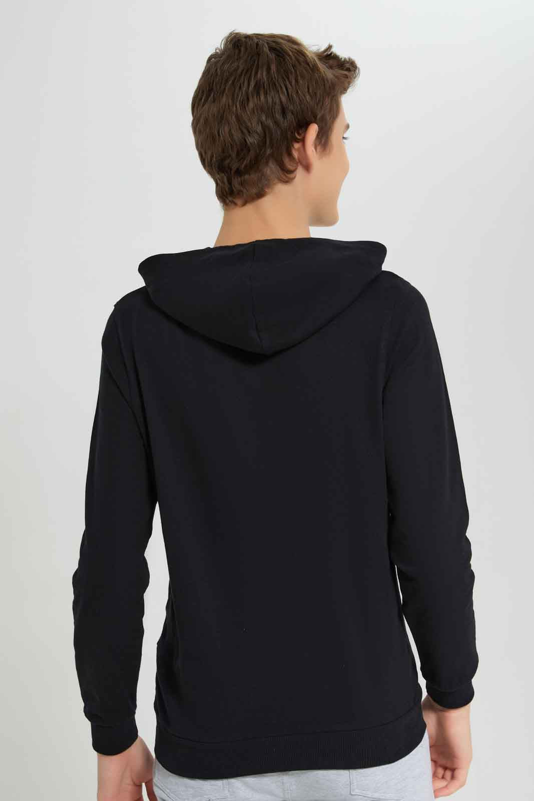 Redtag-Boys-Black-Hoody-Kangaroo-Pocket-Sweatshirt-BSR-Sweatshirts,-Category:Sweatshirts,-Colour:Black,-Deals:New-In,-Dept:Boys,-Filter:Senior-Boys-(8-to-14-Yrs),-New-In-BSR-APL,-Non-Sale,-Section:Boys-(0-to-14Yrs),-TBL,-W22B-Senior-Boys-9 to 14 Years