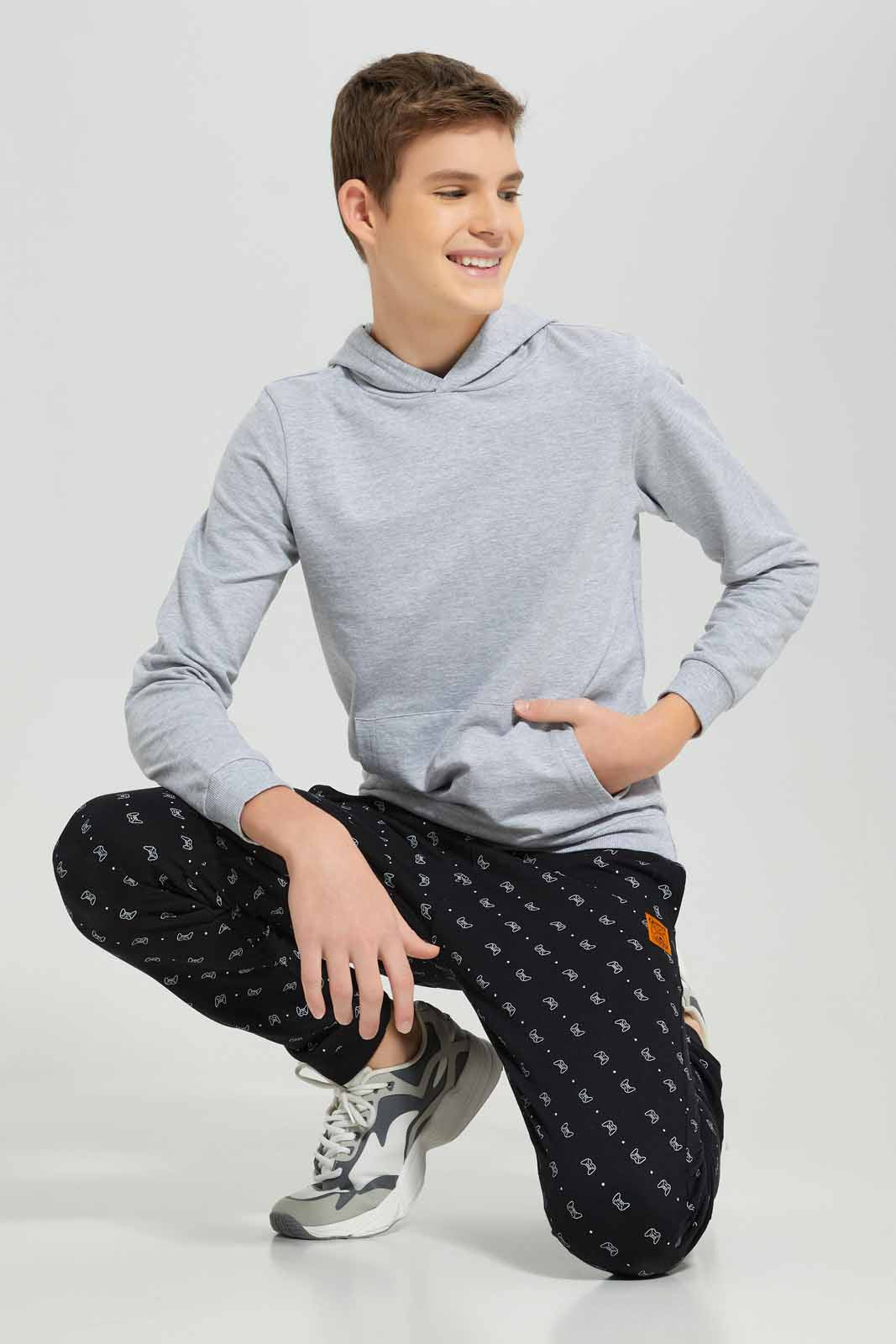 Redtag-Boys-Grey-Mel-Hoody-Kangaroo-Pocket-Sweatshirt-BSR-Sweatshirts,-Category:Sweatshirts,-Colour:Grey,-Deals:New-In,-Filter:Senior-Boys-(8-to-14-Yrs),-New-In-BSR-APL,-Non-Sale,-Section:Boys-(0-to-14Yrs),-TBL,-W22B-Senior-Boys-9 to 14 Years