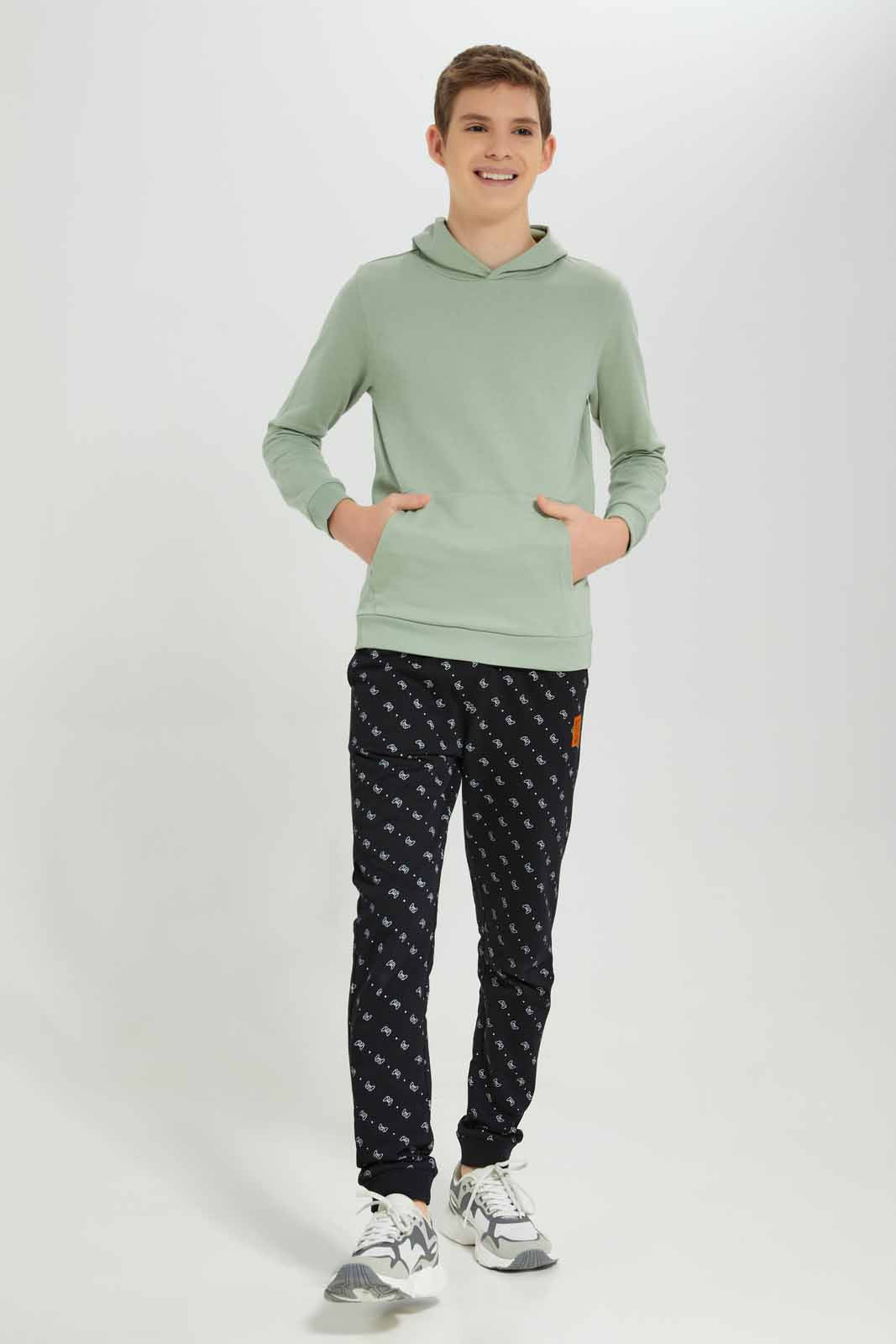 Redtag-Boys-Green-Hoody-Kangaroo-Pocket-Sweatshirt-BSR-Sweatshirts,-Category:Sweatshirts,-Colour:Green,-Deals:New-In,-Filter:Senior-Boys-(8-to-14-Yrs),-NDAY,-New-In-BSR-APL,-Non-Sale,-Section:Boys-(0-to-14Yrs),-TBL,-W22B-Senior-Boys-9 to 14 Years