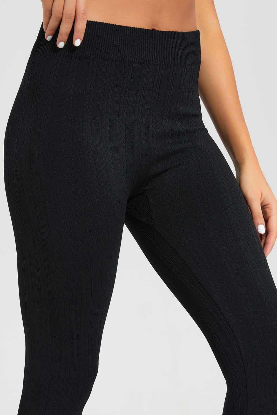 Redtag-Women-Black-Jacquard-Legging-Category:Jeggings,-Colour:Black,-Deals:New-In,-Filter:Women's-Clothing,-New-In-Women-APL,-Non-Sale,-Section:Women,-W22A,-Women-Jeggings-Women's-