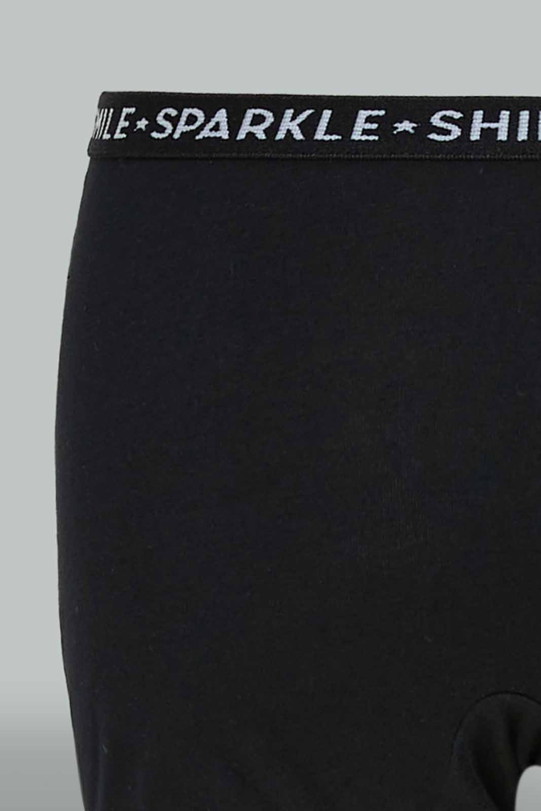 Girls Assorted Printed Boxer Brief Set (Pack Of 3)